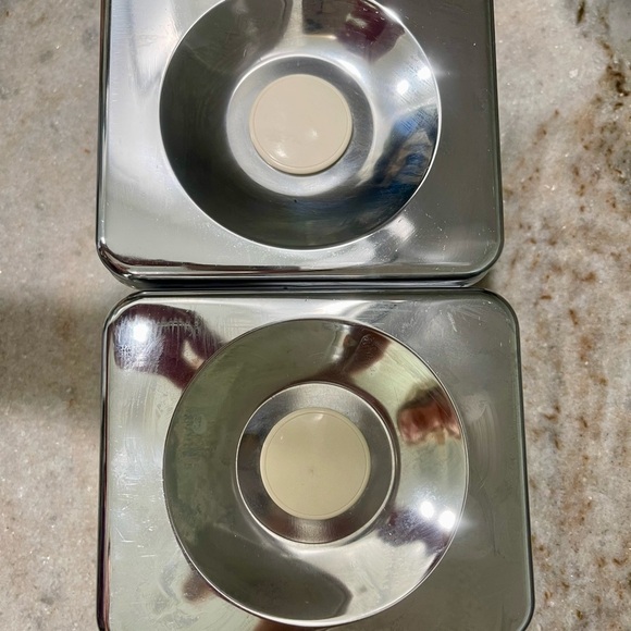 Vintage Lincoln Beautyware Painted Chrome Coffee and Tea Canister Set - Picture 5 of 7